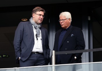 Vorstand Axel Hellmann (li.) und Aufsichtsratschef Wolfgang Steubing (re.).