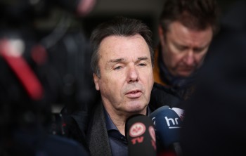 Heribert Bruchhagen versuchte im Aktuellen Sportstudio Zuversicht zu verbreiten.