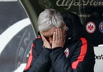 Armin Veh hatte wenig Grund zur Freude bei der Eintracht...