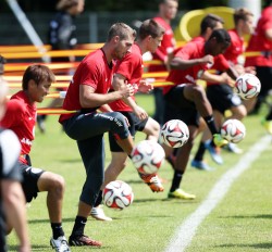 07.07.2014, Fussball, 1. BL, Trainingslager Eintracht Frankfurt auf Norderney - Tag 2