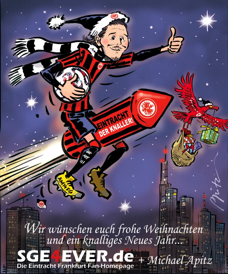 SGE4-X-mas Weihnachten Silvester Apitz Eintracht Comic