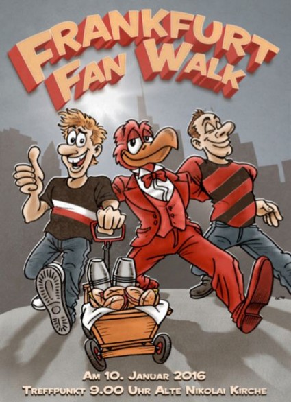 Der "Frankfurter Fan Walk" macht es sich zur Aufgabe, den Frankfurter Obdachlosen zu helfen.