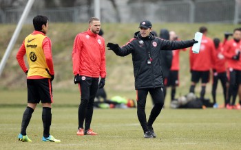 Eintracht Frankfurt bereitet sich auf das spiel gegen Hannover 96 vor 