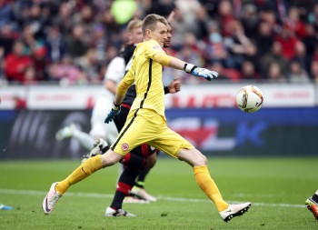 Lukas Hradecky bekam gegen Mainz wenig zu tun.