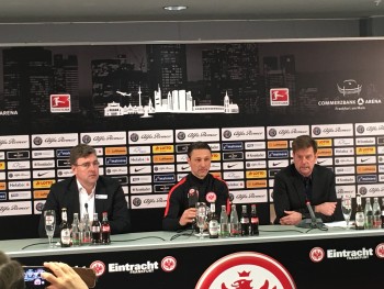 Axel Hellmann ging auf die Sicherheitsdebatte vor dem Spiel gegen Darmstadt ein.