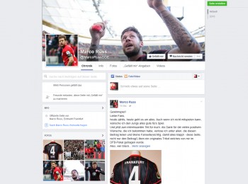 Marco Russ besitzt keine eigene Seite bei Facebook - dies ist ein Fake