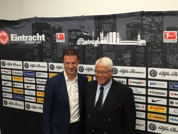 Wolfgang Steubing freut sich Fredi Bobic bei der Eintracht begrüßen zu dürfen.