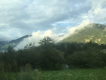 Während der langen Autofahrt konnte die schöne Landschaft Südtirols genossen werden. 