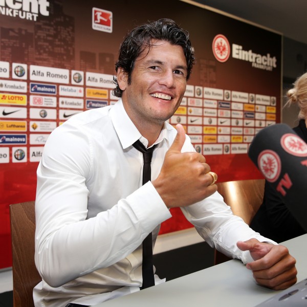 29.07.2014, Fussball, 1. BL, Vorstellung Nelson Valdez bei Eintracht Frankfurt