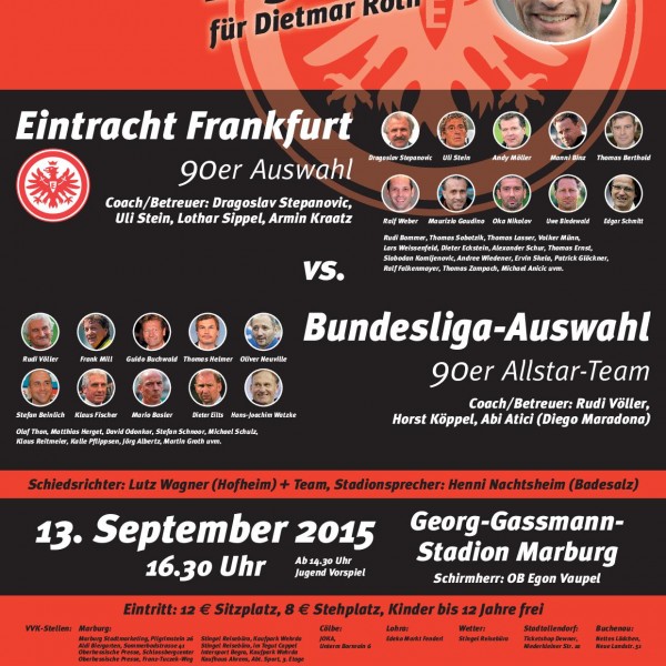 Viele ehemalige Bundesliga-Stars haben für das Spiel zugunsten von Dietmar Roth zugesagt