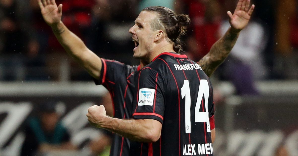  Alexander Meier bejubelt sein Tor zum 6:2. 