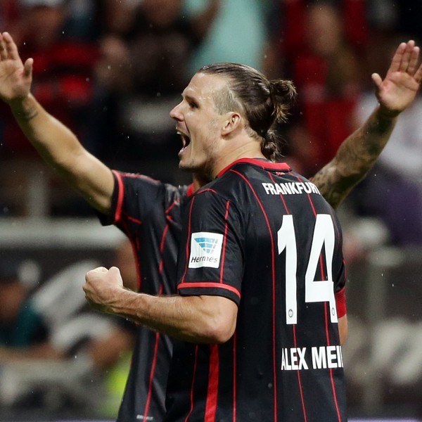  Alexander Meier bejubelt sein Tor zum 6:2. 