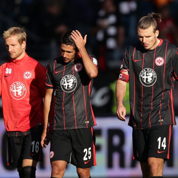 Enttäuschung nach dem 1:1 gegen Hertha BSC: Marco Russ, Stefan Aigner, Slobodan Medojevic und Alexander Meier