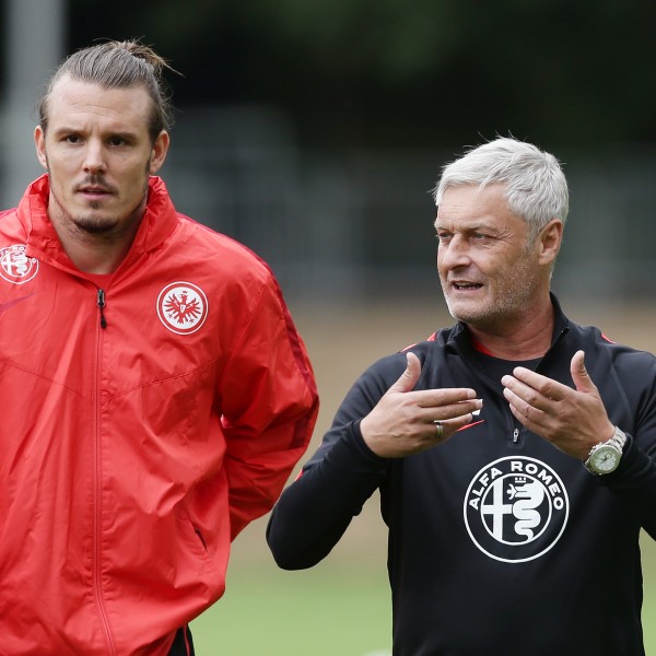 Alexander Meier und Trainer Armin Veh 