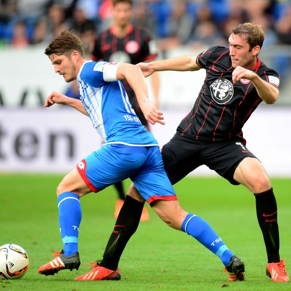 Stefan Reinartz (r.) und der Eintracht blieb ein verdienter Sieg in Hoffenheim verwehrt.