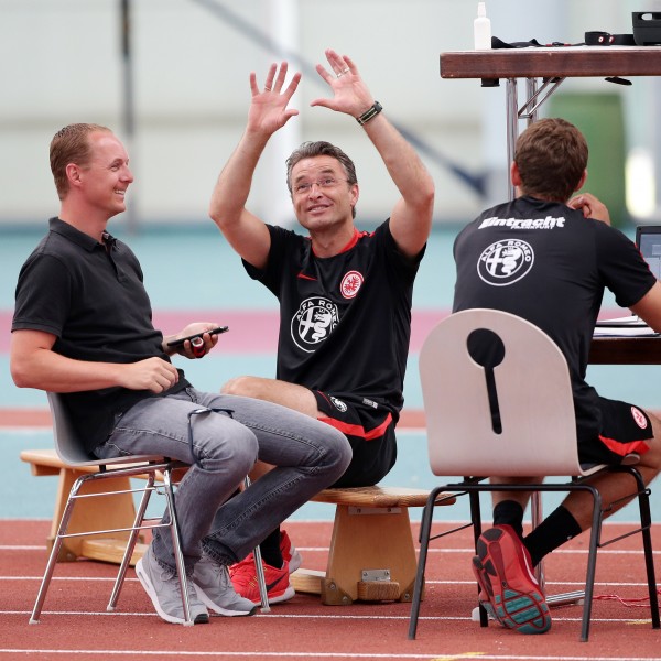 Ob Laktattest, soziale Aktivitäten oder Autogrammstunden. Christoph Preuß (li.) arbeitet auf vielen Ebenen.