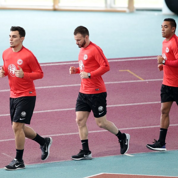 Die Neuzugänge durften heute direkt mit einem Laktattest starten.