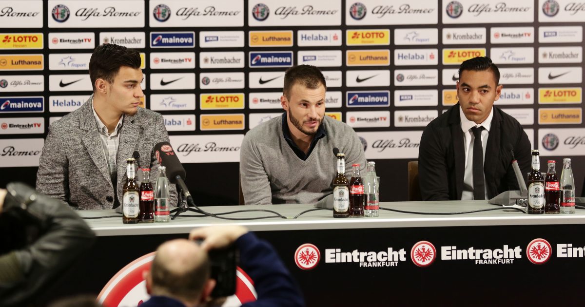 Die drei Neuzugänge der Eintracht auf einen Blick: Kaan Ayhan, Szabolcz Huszti und Marco Fabián (von links nach rechts).