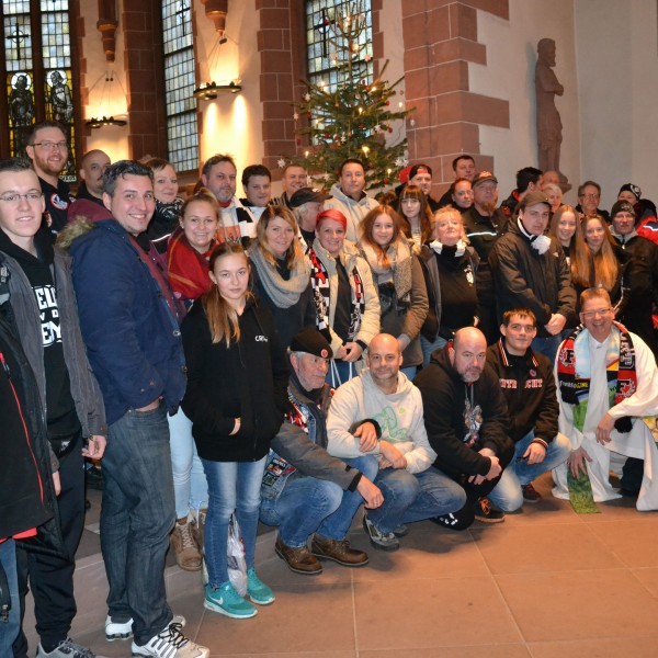 Der erste "Frankfurter Fan Walk" machte auh in der Alten Nikolaikirche Halt. Foto: Daniel Reitz / Just Great 