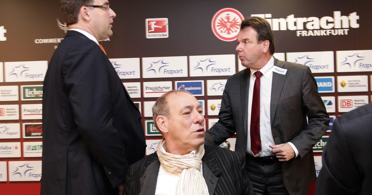 Rückten nach dem Abstieg 2011 enger zusammen und strukturierten den Verein um. Axel Hellmann (li.) und Heribert Bruchhagen (re.).