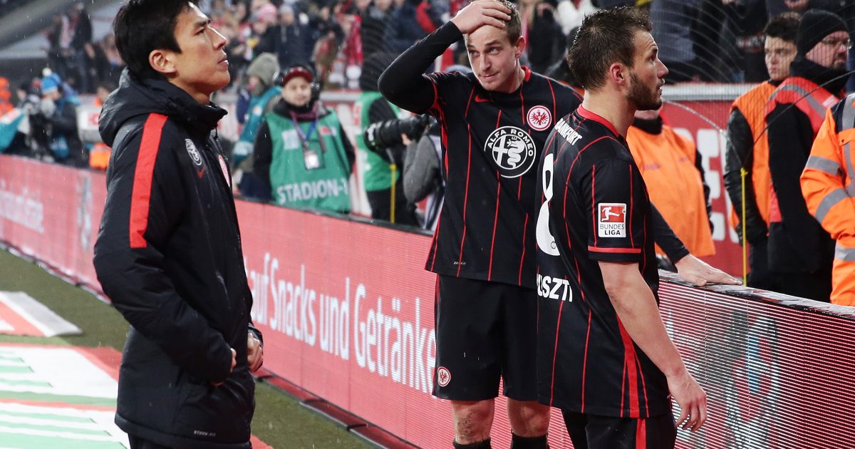 Makoto Hasebe, Bastian Oczipka und Szabolcs Huszti stellten sich nach dem Spiel den Fans