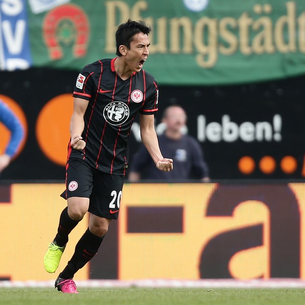 Erzielte nach knapp drei Jahren endlich wieder ein Tor in der Bundesliga (damals noch für Wolfsburg): Makoto Hasebe