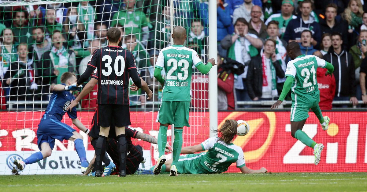 Da war´s passiert: Bremen erzielt kurz vor Schluss den Siegtreffer.