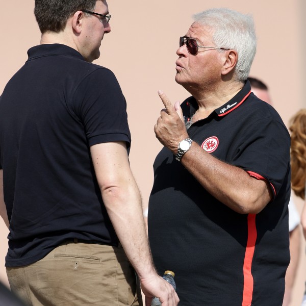 Vorstand Axel Hellmann und Aufsichtsratsvorsitzender Wolfgang Steubing 