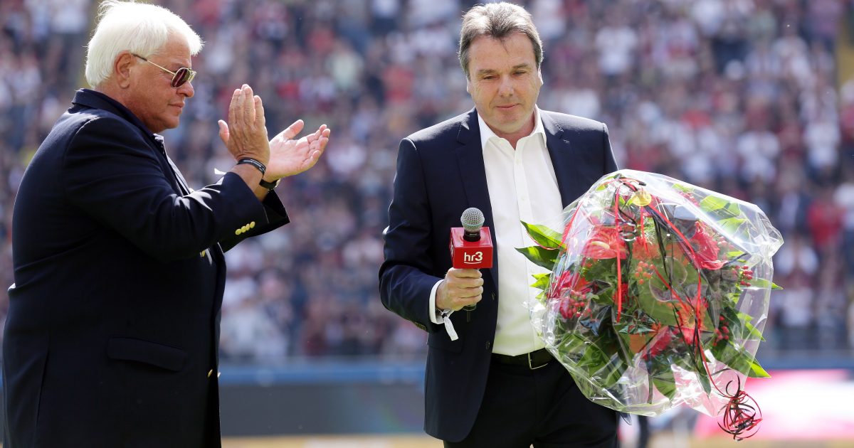 Heribert Bruchhagen (rechts) wird der Eintracht fehlen.