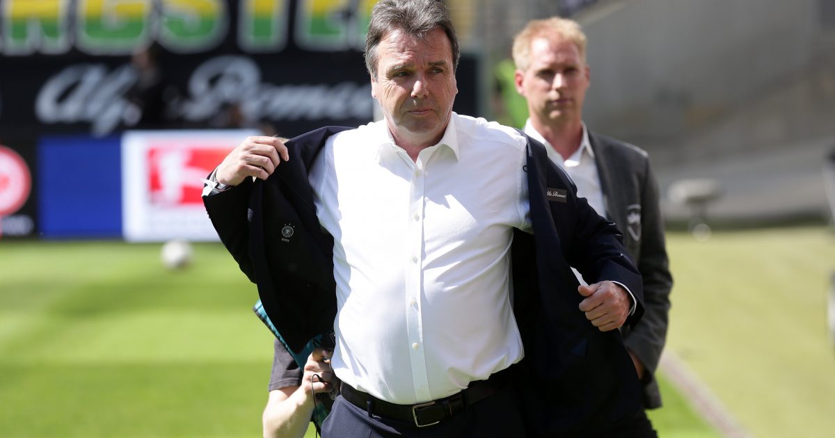 Bruchhagen muss heute noch einmal mit seiner Eintracht schwitzen.