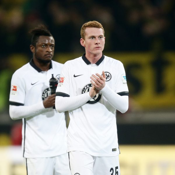 Bei der 1:4-Niederlage in Dortmund im Dezember 2015 wurde Rinderknecht in der 85. Minute eingewechselt. Es blieb sein einziger Bundesligaeinsatz für die SGE.