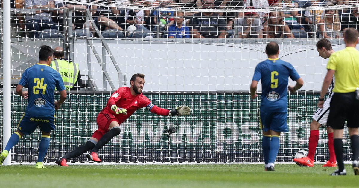 Hrogota erzielte heute zwei Tore für die Eintracht. Hier macht er gerade das 1:0.