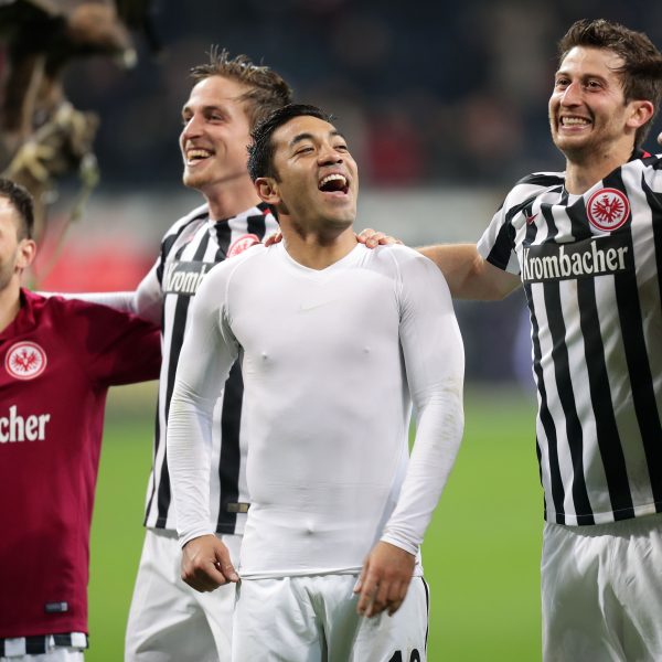 Kollektive Freude nach dem Sieg gegen Köln.