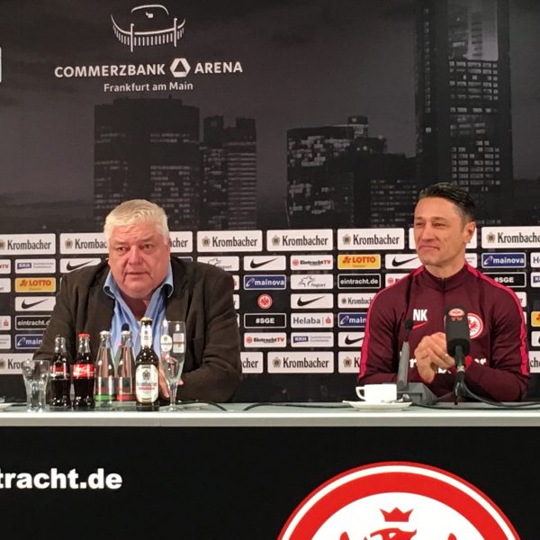 Niko Kovac zeigte sich auf der heutigen Pressekonferenz gut gelaunt.