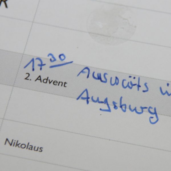 Es gibt bessere Beschäftigungen am 2. Advent als nach Augsburg zu fahren.