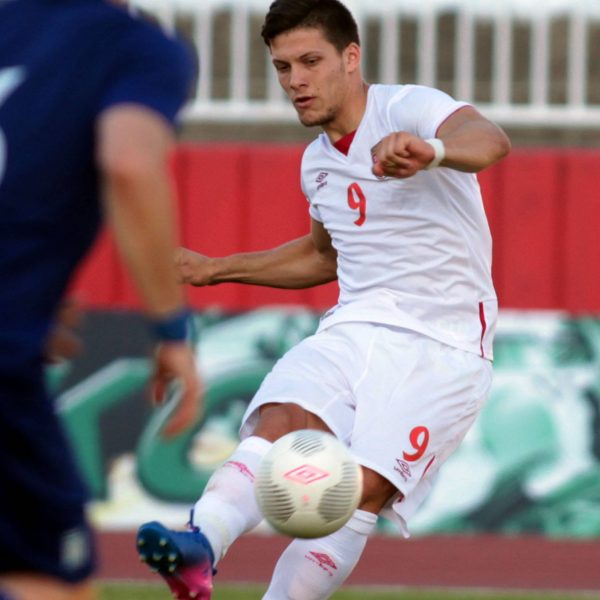  Luka Jovic war für die serbische U20 bei einem Testspiel gegen Griechenland im Einsatz. (Foto: Imago/Aleksandar Djorovic)