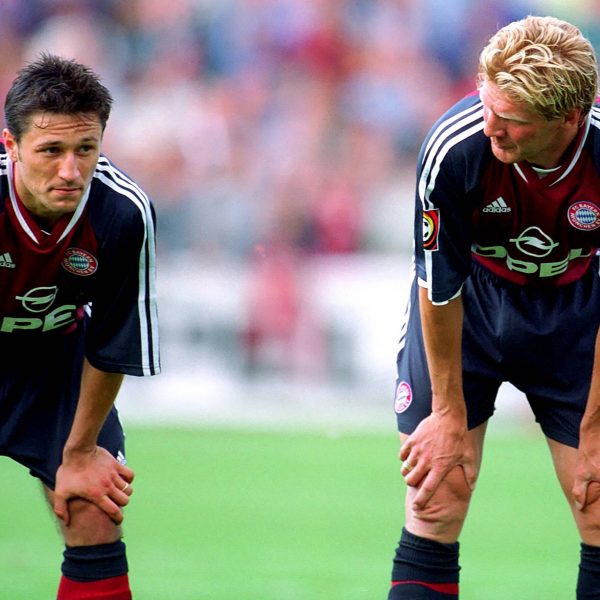  Niko Kovac und Stefan Effenberg bildeten ein starkes Mittelfeld-Duo. (Foto: imago/HJS)