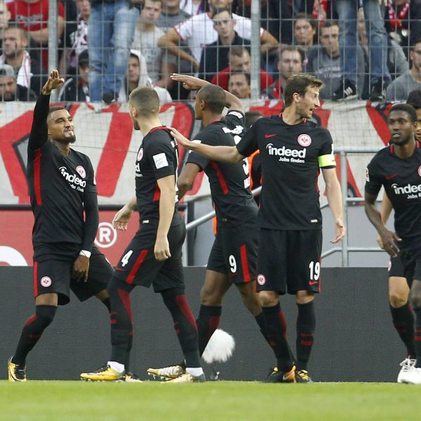  Der Jubel von Boateng und Haller nach dem Führungstreffer. (Bild: imago/mika)