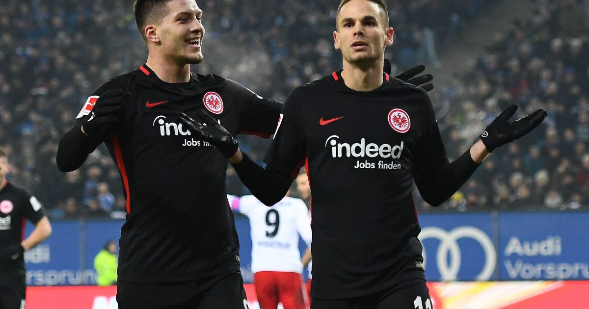 Mijat Gacinovic brachte mit seinem 2:1 die Eintracht in Führung. (Bild: imago/Jan Huebner)