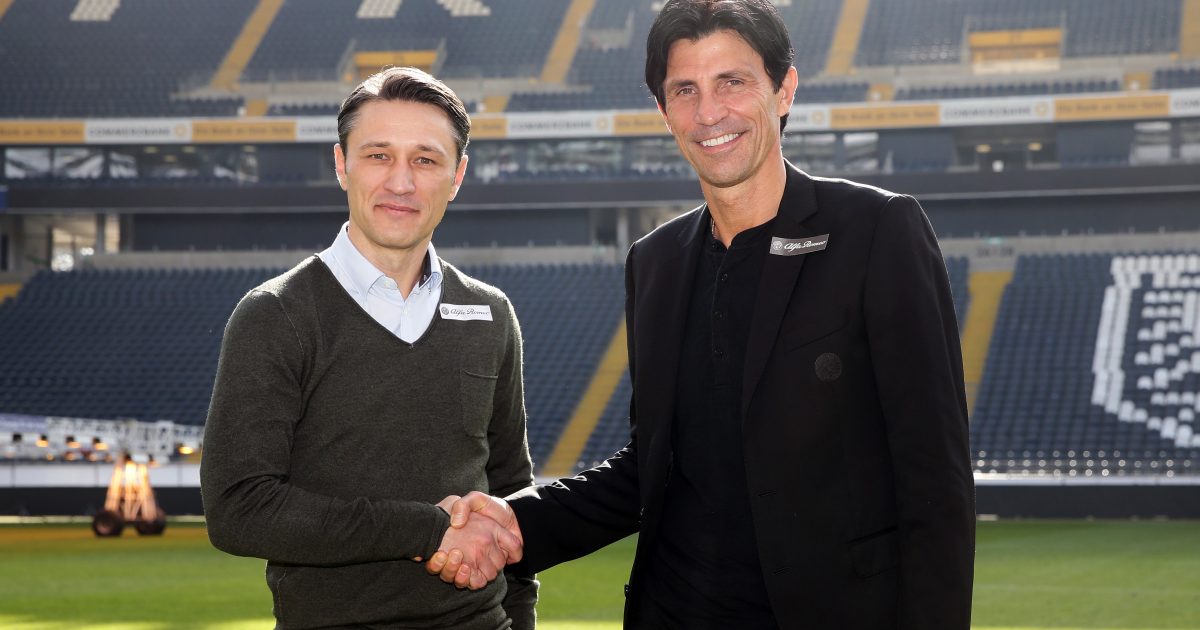  Bruno Hübner und Niko Kovac bei dessen Vorstellung am 8. März 2016.