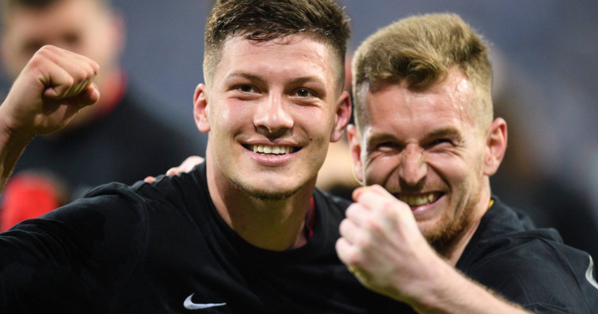 Luka Jovic (li.) und Lukas Hradecky (re.) brachten den Finaleinzug! (Bild: imago/Nordphoto)