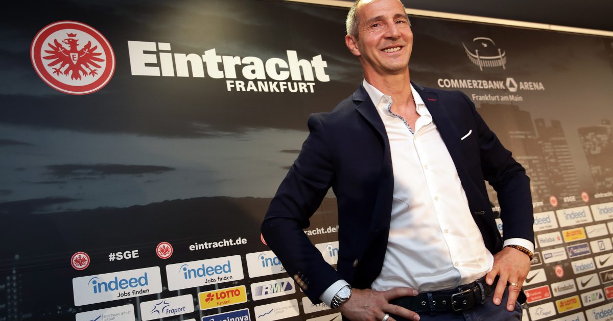  Der neue Eintracht-Trainer Adi Hütter bei seiner Vorstellung.