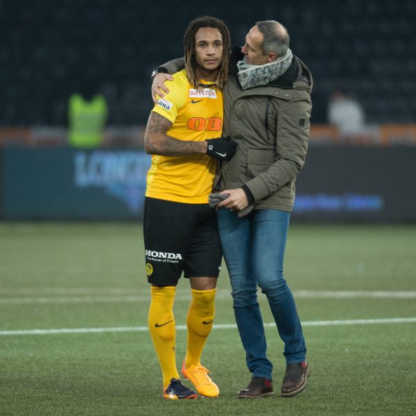  Kevin Mbabu und Adi Hütter: Kommt es in Frankfurt zur Reuion der beiden? (Foto: imago/Manuel Winterbeger)