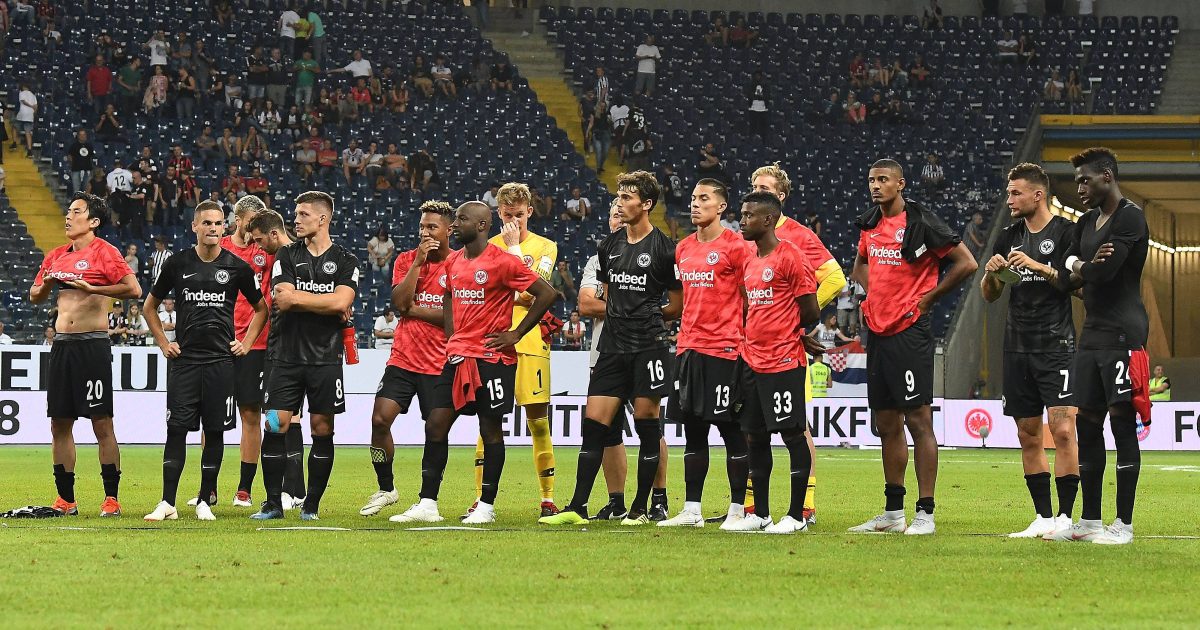  Leere Gesichter nach der Pleite gegen den FC Bayern. Auf die Eintracht wartet noch jede Menge Arbeit. (Foto: imago/Jan Huebner)