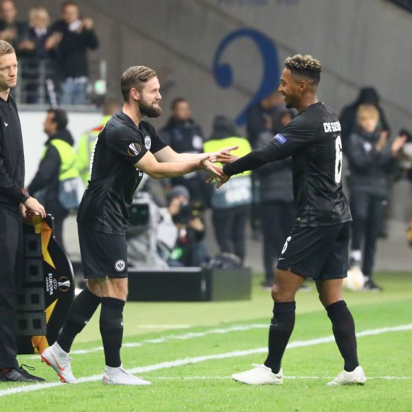  Marc Stendera und Jonathan de Guzman strahlen beim Comeback des 22-Jährigen. (Foto: imago/Schüler)