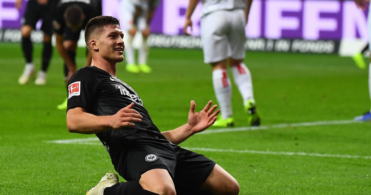 Luka Jovic erledigte mit seinen fünf Toren die Fortuna fast im Alleingang. (Foto: imago/Jan Hübner)