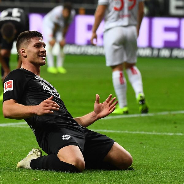  Luka Jovic erledigte mit seinen fünf Toren die Fortuna fast im Alleingang. (Foto: imago/Jan Hübner)