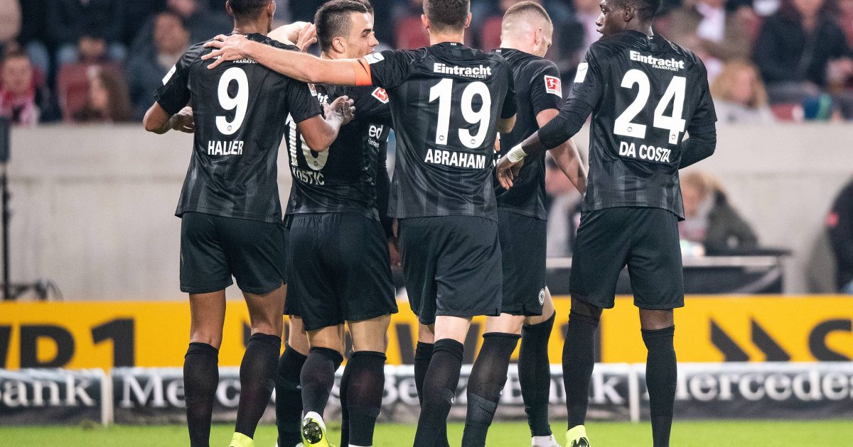 Kollektiver Jubel bei der SGE. (Bild: Imago/Jan Huebner)