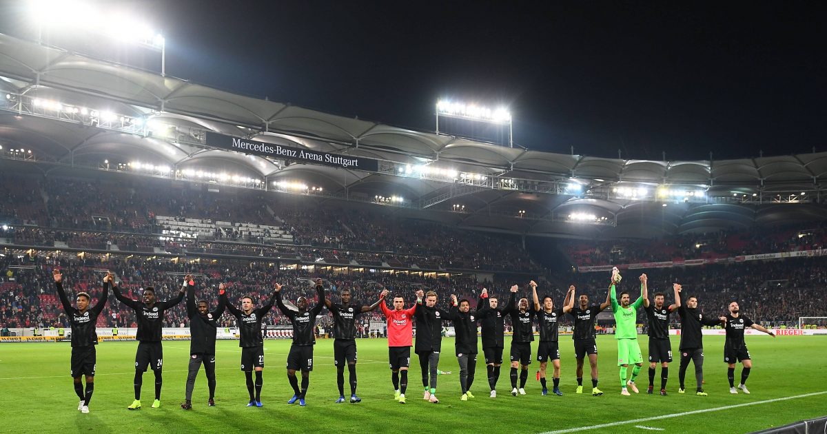 Die Eintracht feiert nun sieben ungeschlagene Spiele in Serie. Zumindest für eine Nacht durfte man sich auch über den dritten Tabellenplatz freuen. (Bild: imago/Jan Huebner)