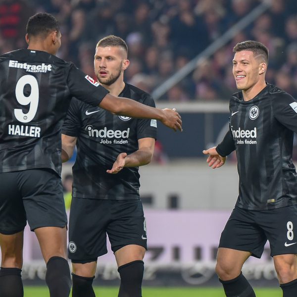  Das Frankfurter Traum-Trio im Sturm: Sebastien Haller, Ante Rebic und Luka Jovic. (Bild: imago/Hartenfelser)